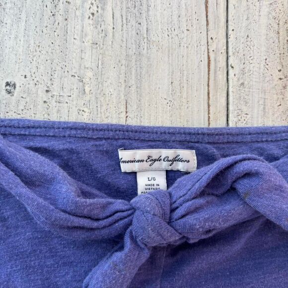 American-eagle-outfitters Women's Purple and Blue Blouse - Picture 3 of 3
